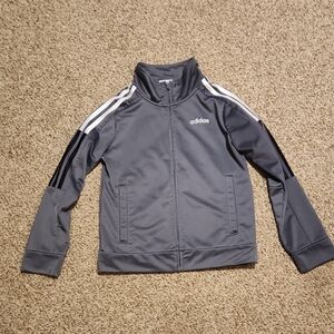 Boys Small Adidas Charcoal Full-Zip Jacket